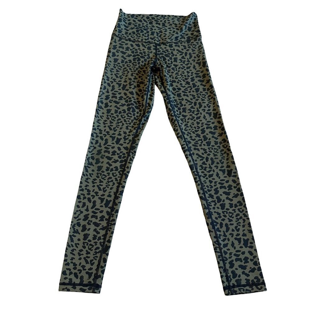 DYI Define Your Inspiration Green Cheetah Leopard Print Leggings Stretch Small